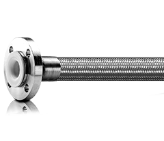 Convoluted PTFE Lined Stainless Steel Hose Assembly