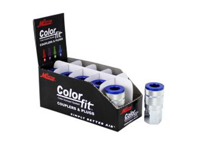 ColorFit by Milton Couplers (T-style, Blue) - 1/4