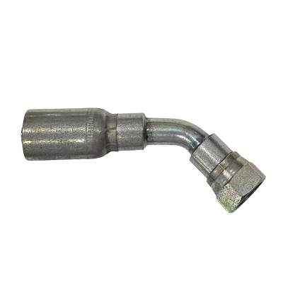 Female DIN 24 Light Swivel 45 Bent Tube