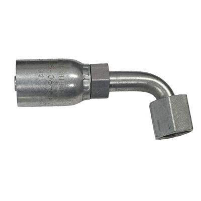 Female SAE 45 - 90 Deg Bent Tube Swivel
