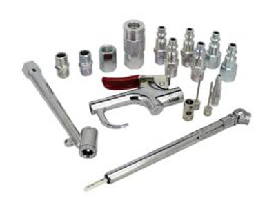 EXELAIR Blow Gun and Air Accessory Kit - (17-Piece) - EX0317BKIT