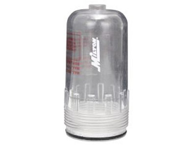 Mini Polycarbonate Replacement FRL Lubricator Bowl - EX25RLB-P