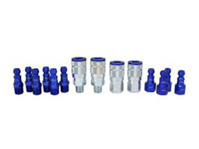 ColorFit Coupler & Plug Kit - (T-Style, Blue) - 1/4