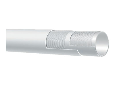 225 PSI Premium Paper Mill/Creamery Wash Down Hose with No Nozzle, White Cover - T305LL